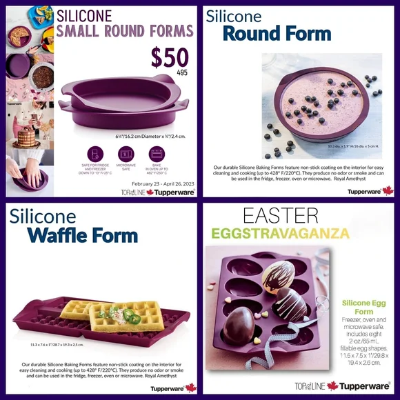 Tupperware Silicone Round Form - Picture 2 of 4